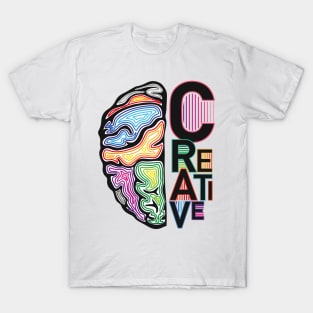 Creative Brain Art T-Shirt